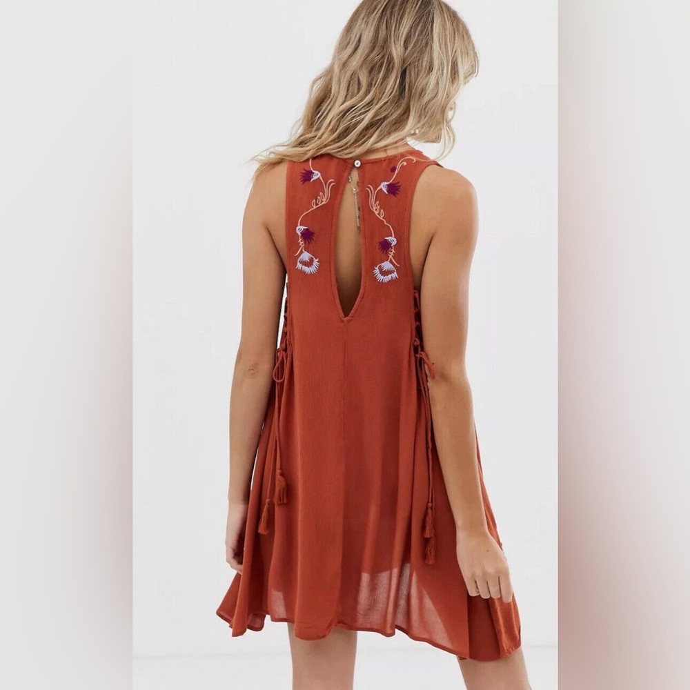Free People Embroidered Midi Dress - Picture 2 of 8